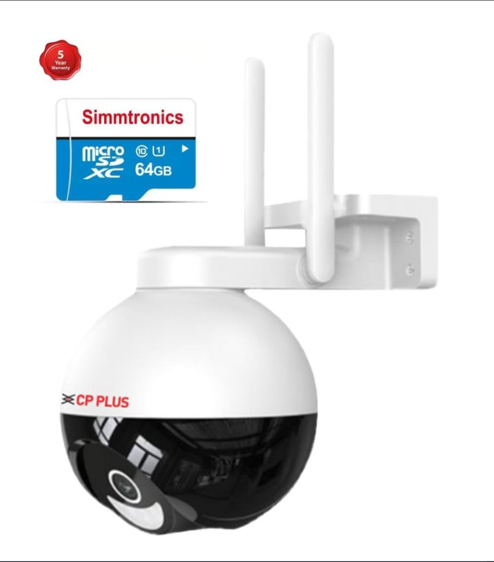 CP PLUS 4MP Wi-fi Full Color Outdoor Smart Security Camera | CP-Z43A With 64gb Card