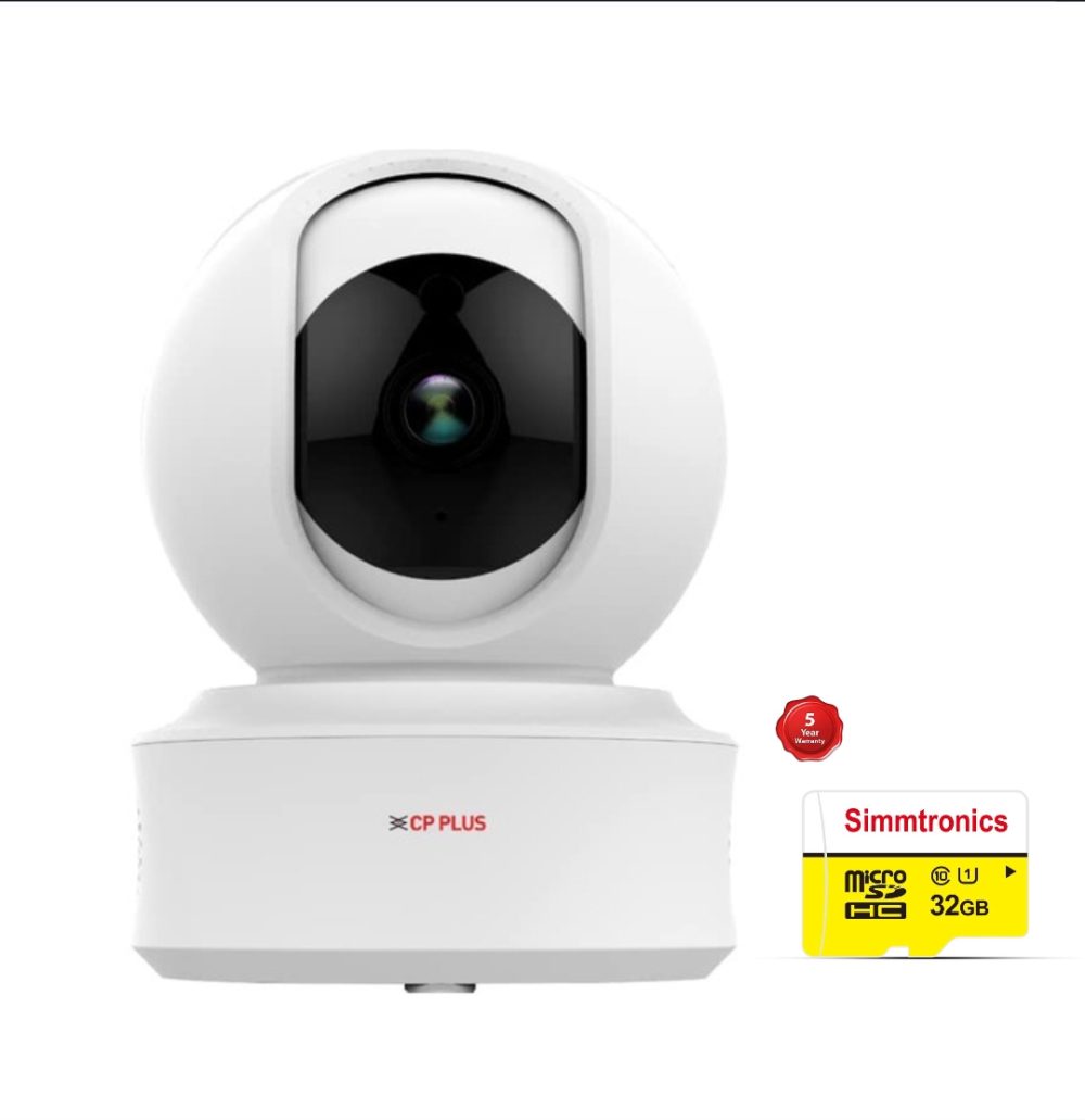 CP PLUS 3MP Full HD Smart Wi-fi CCTV Home Security Camera | CP-E31A With 32gb Card