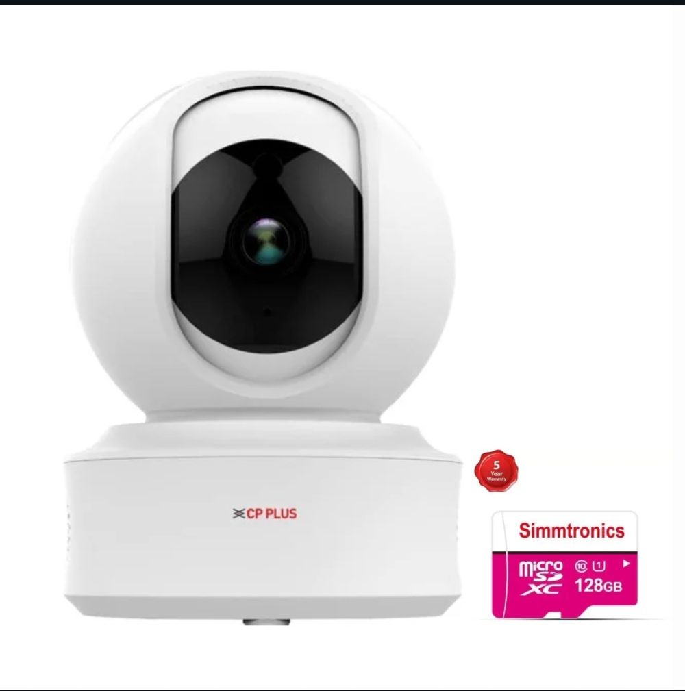 CP PLUS 3MP Full HD Smart Wi-fi CCTV Home Security Camera | CP-E31A With 128gb Card